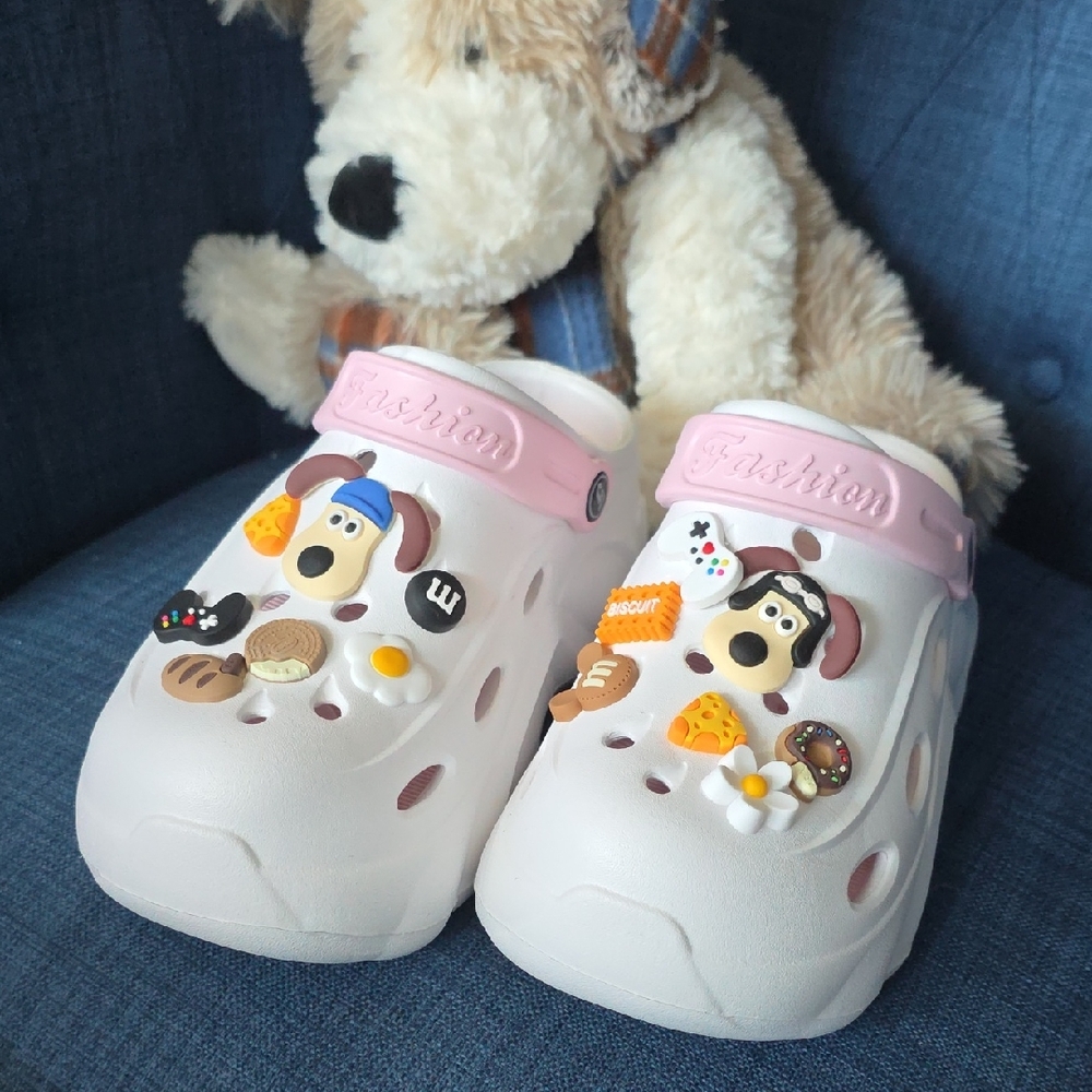 14PCS Cute Dog Croc Charms Set – Puppy & Snack Shoe Charms